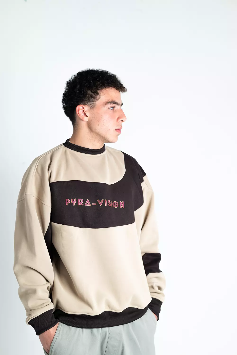 light brown crewneck hover image