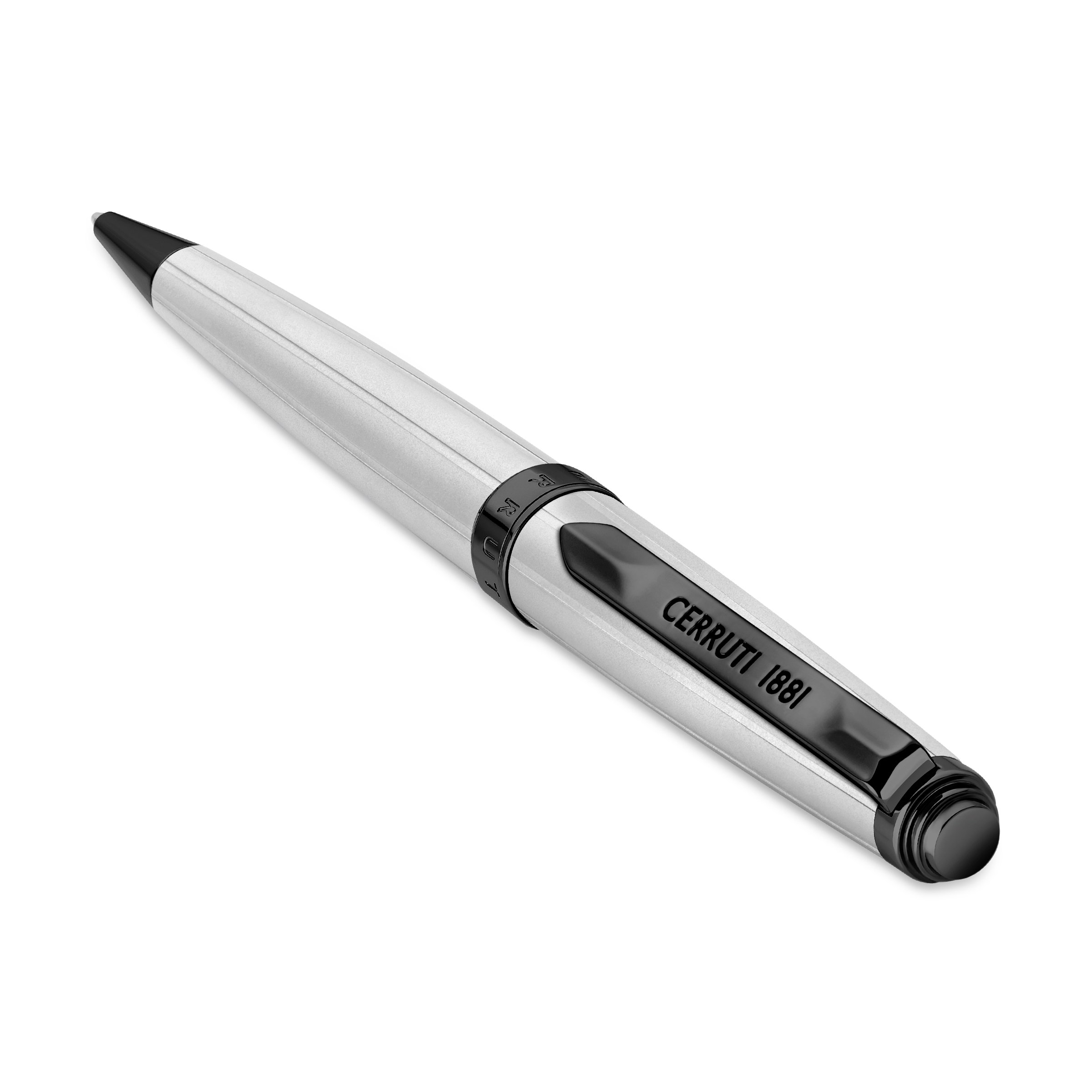 Cerruti1881 Ballpoint Pen Silver & Black - NSS221001E 2