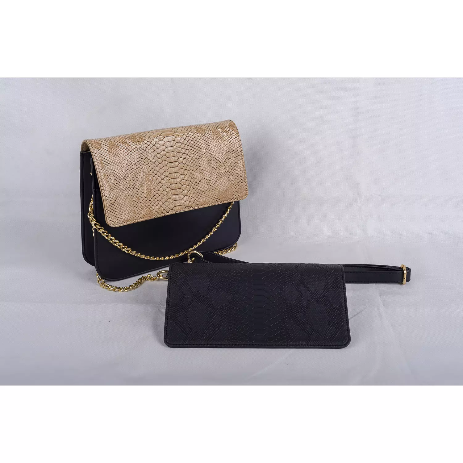 Black Cross Bag - Changeable Flap 1