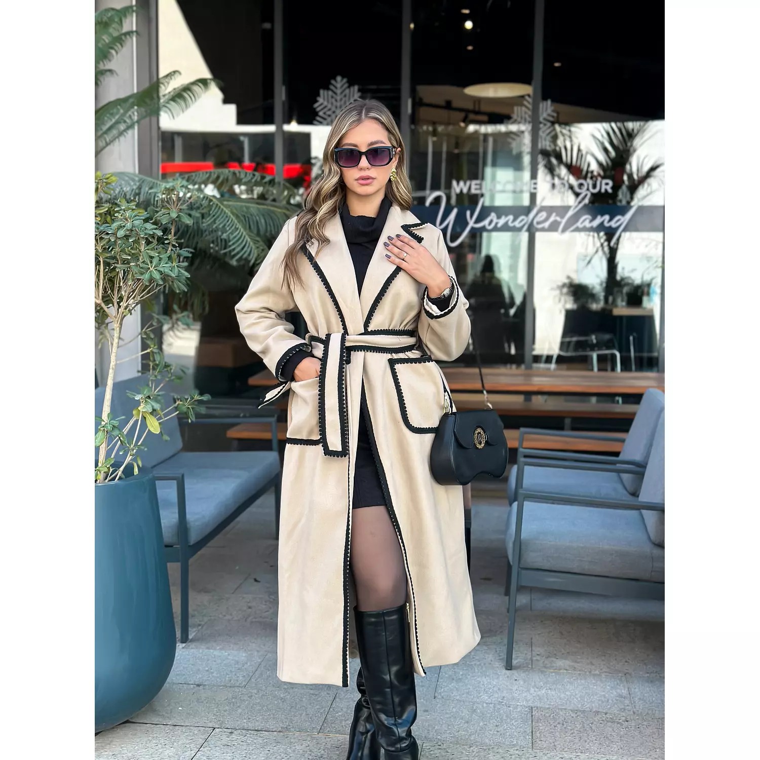 Long belted coat  4