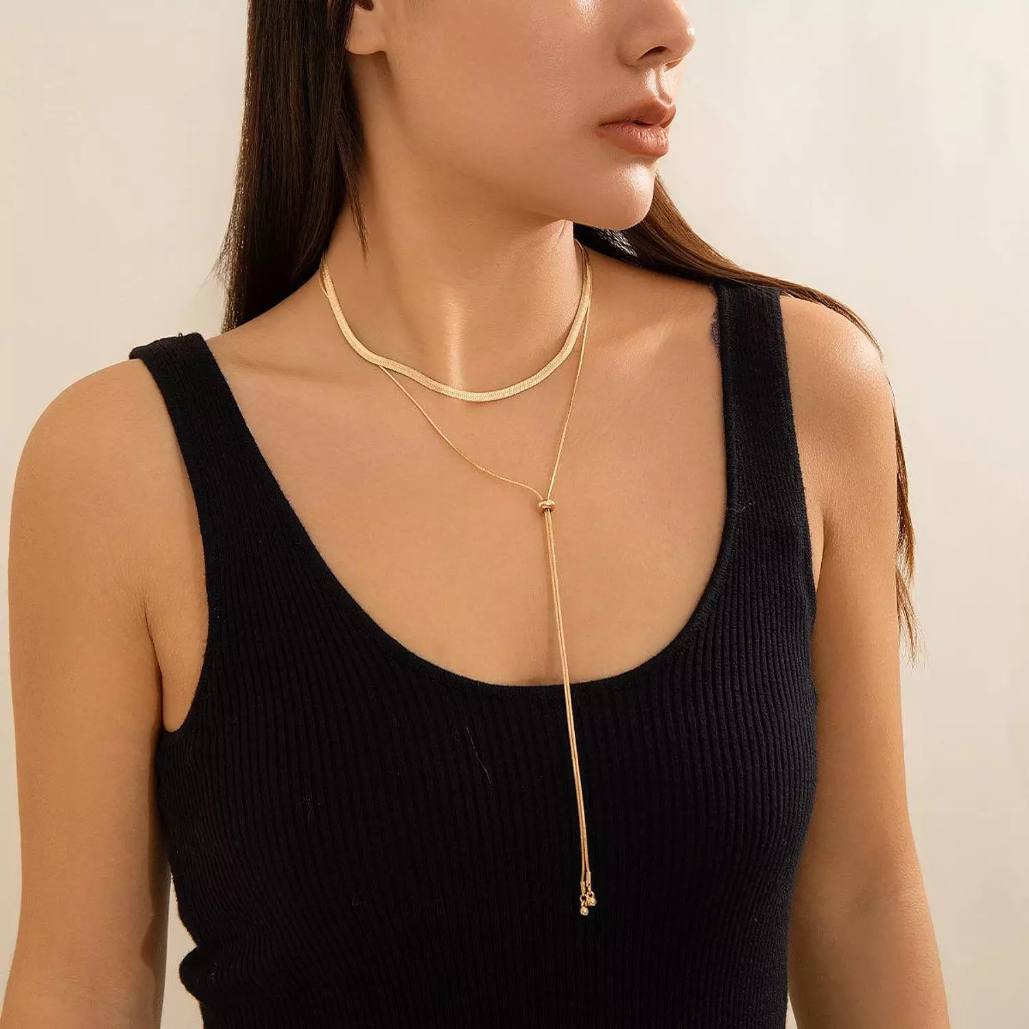 Two Layers Snake Trendy Necklace 5