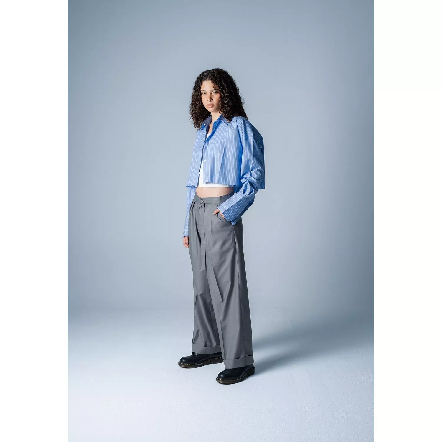 Crisp Pleated Pants hover image