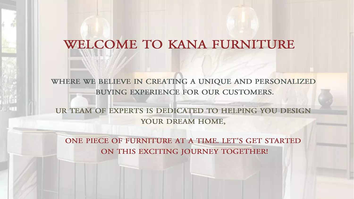 banner image for kana furniture