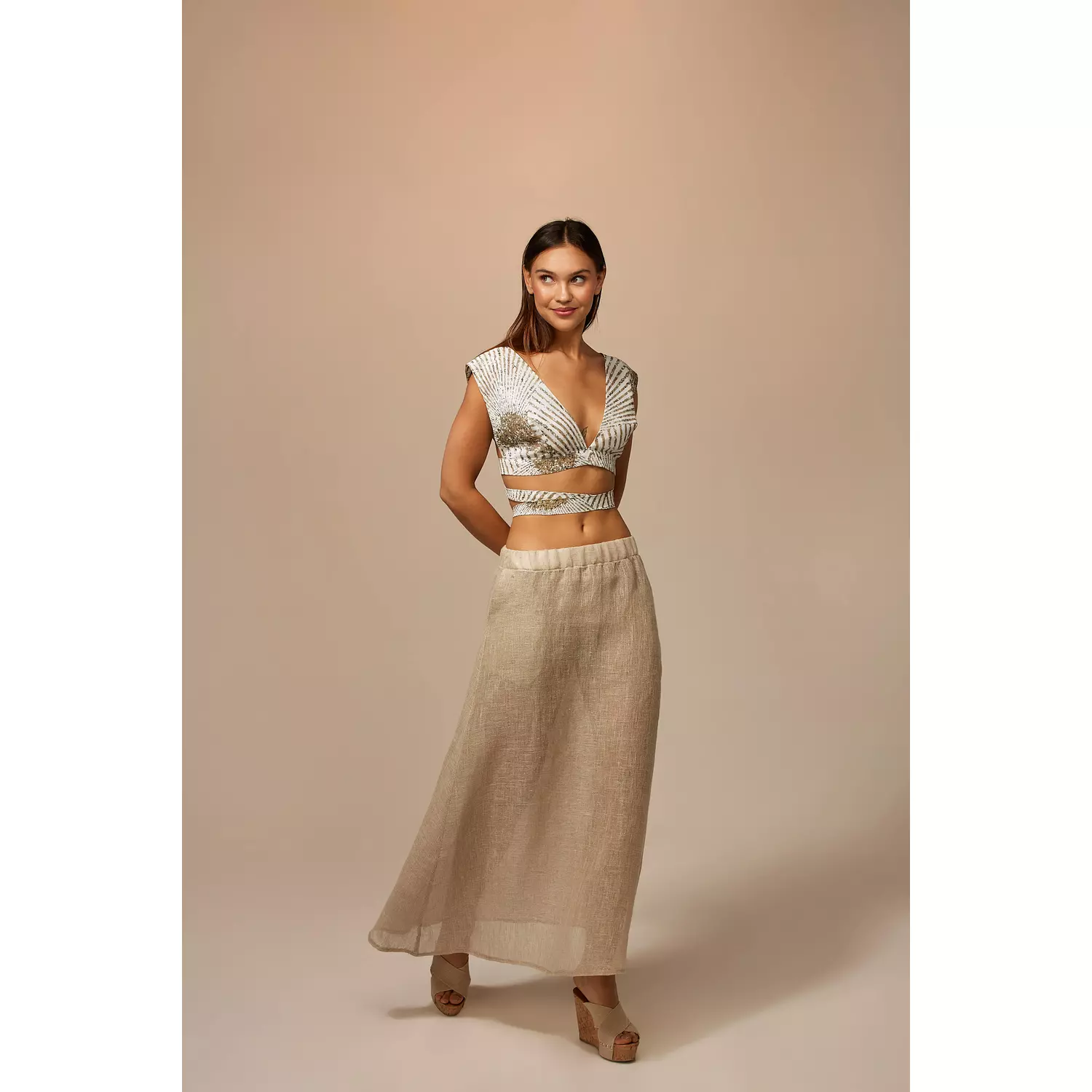 Raw Maxi Skirt hover image