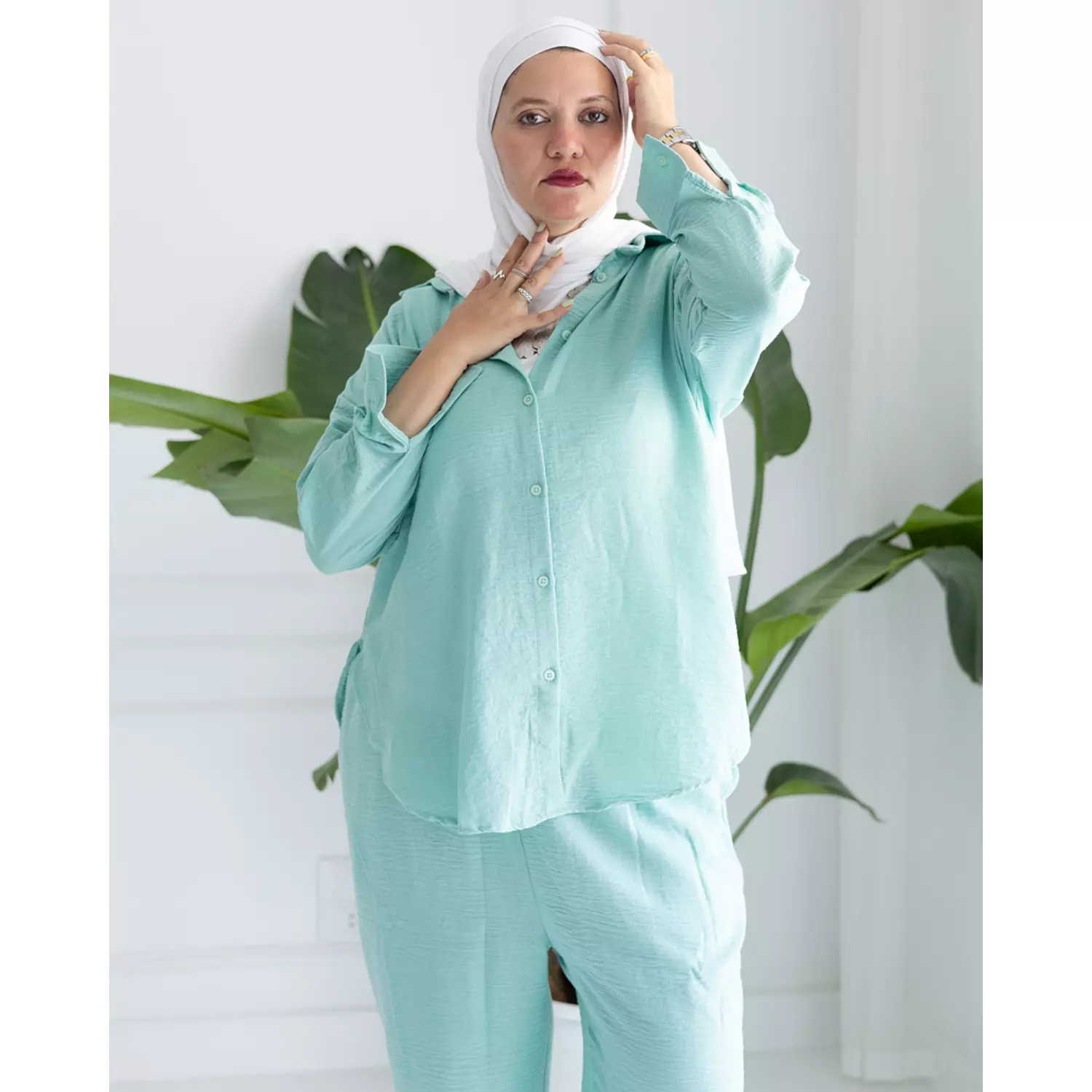 Shaza Mint Suit  hover image