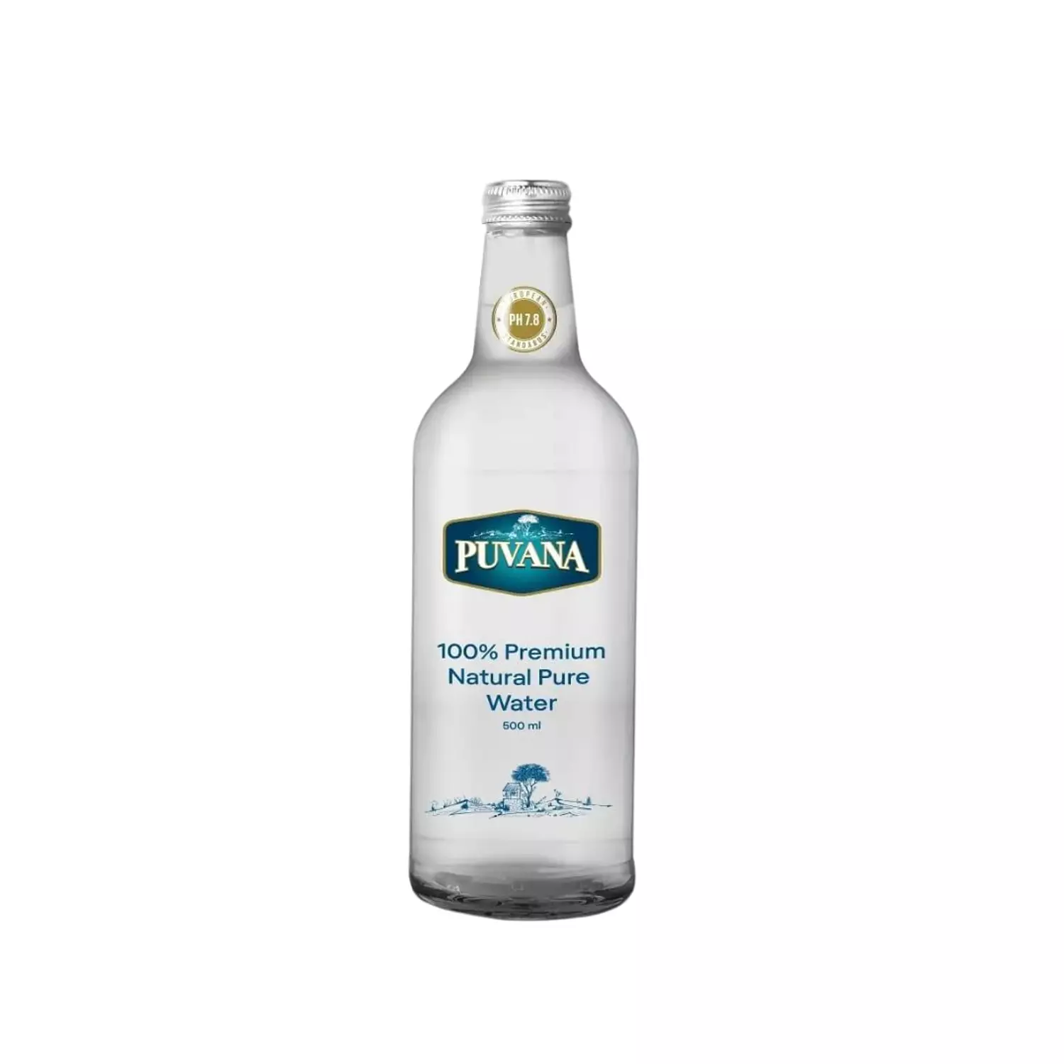 Puvana Natural Water Glass Bottle - 500Ml hover image