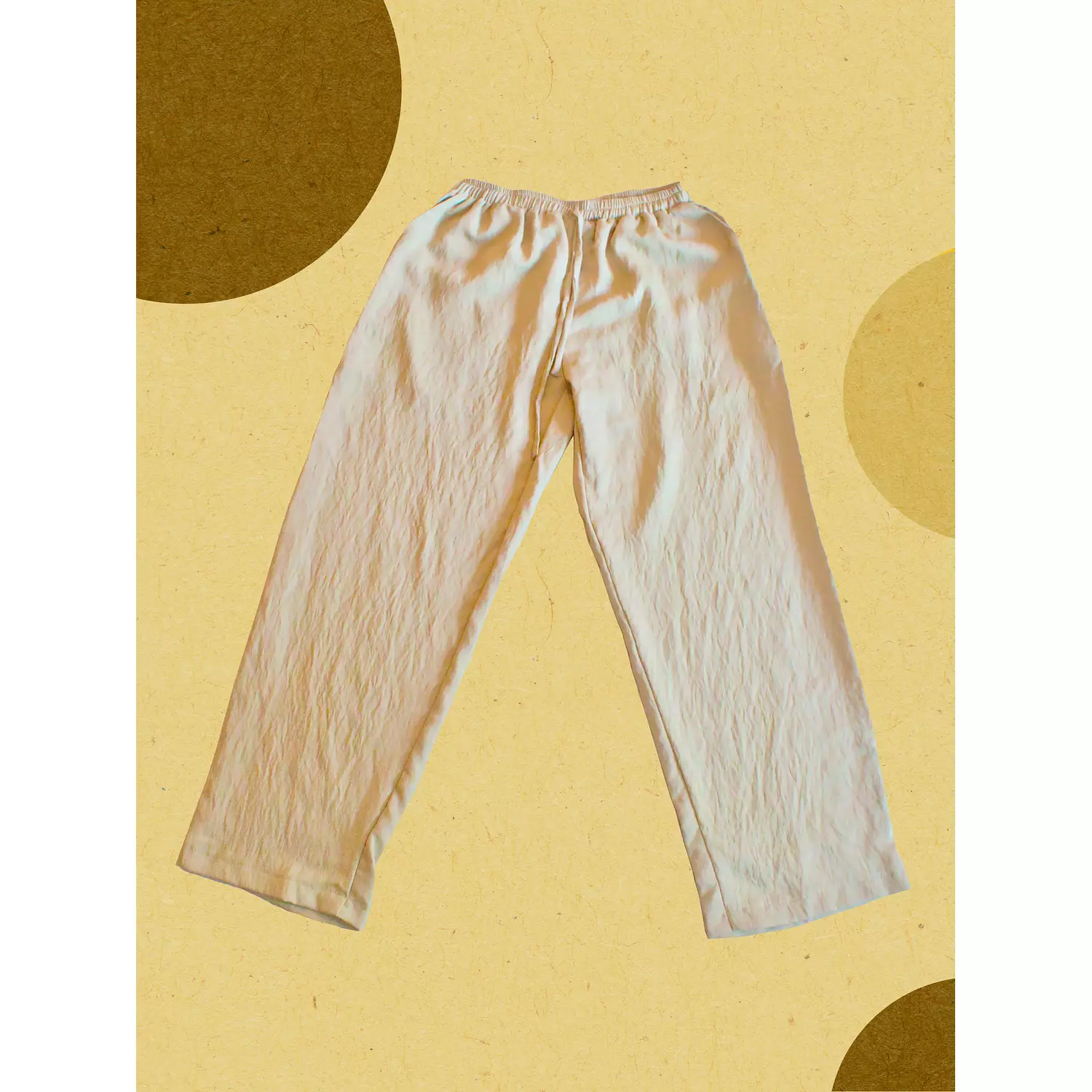 Beige Straight Linen Pants hover image