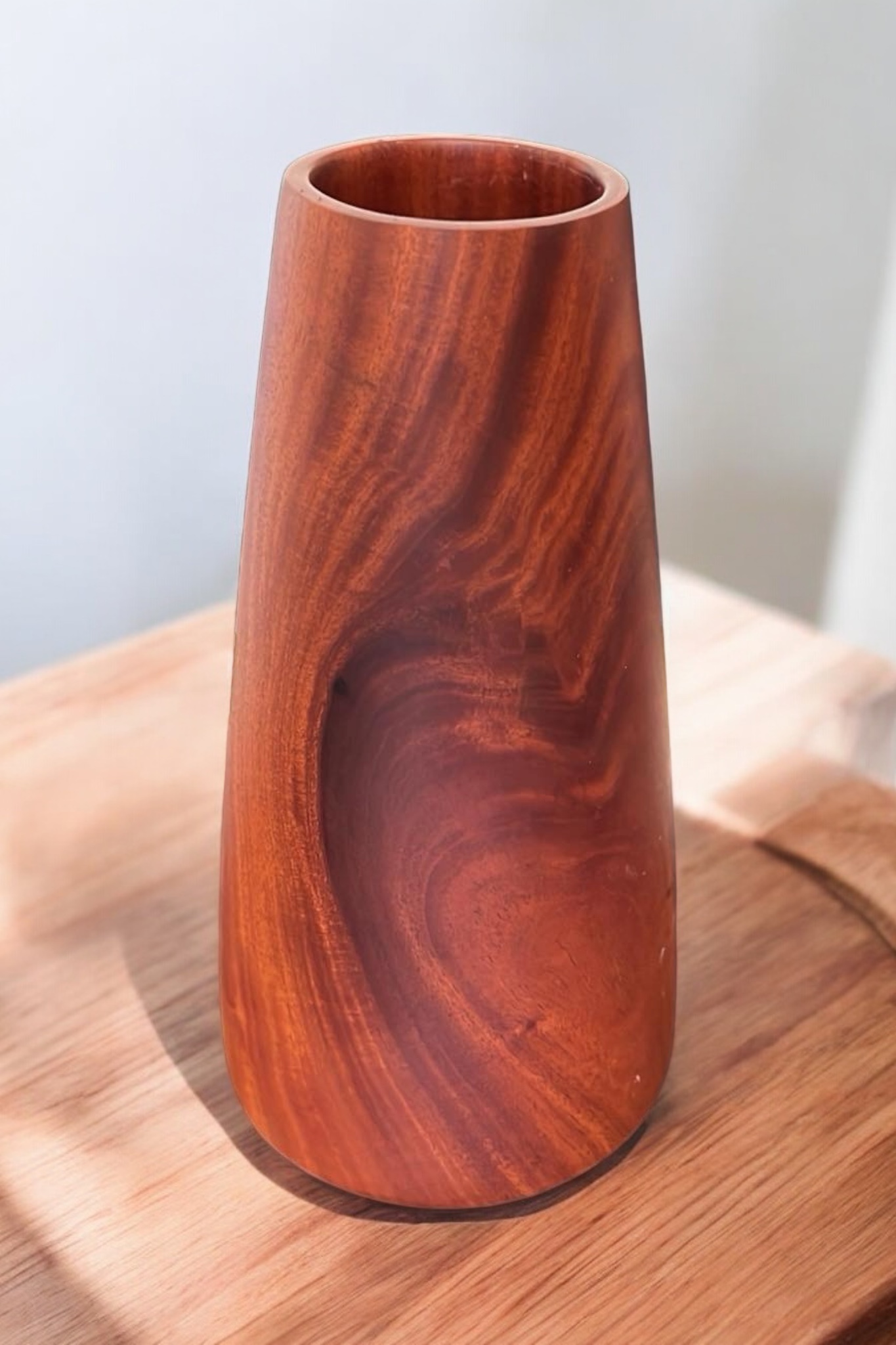 Wooden vase hover image