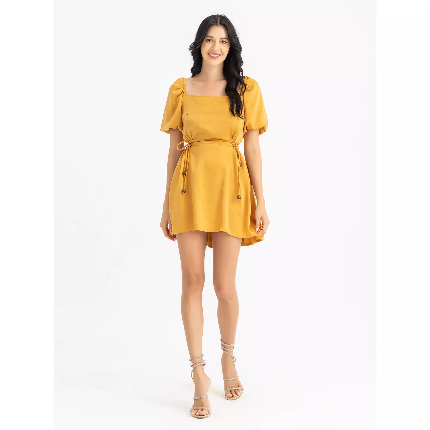 The POUFA cutout satin mini dress 1