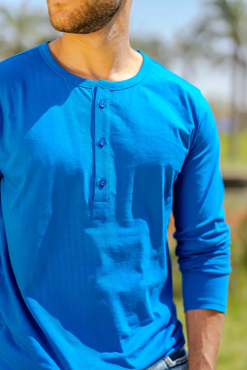 Long-sleeve cotton top 1