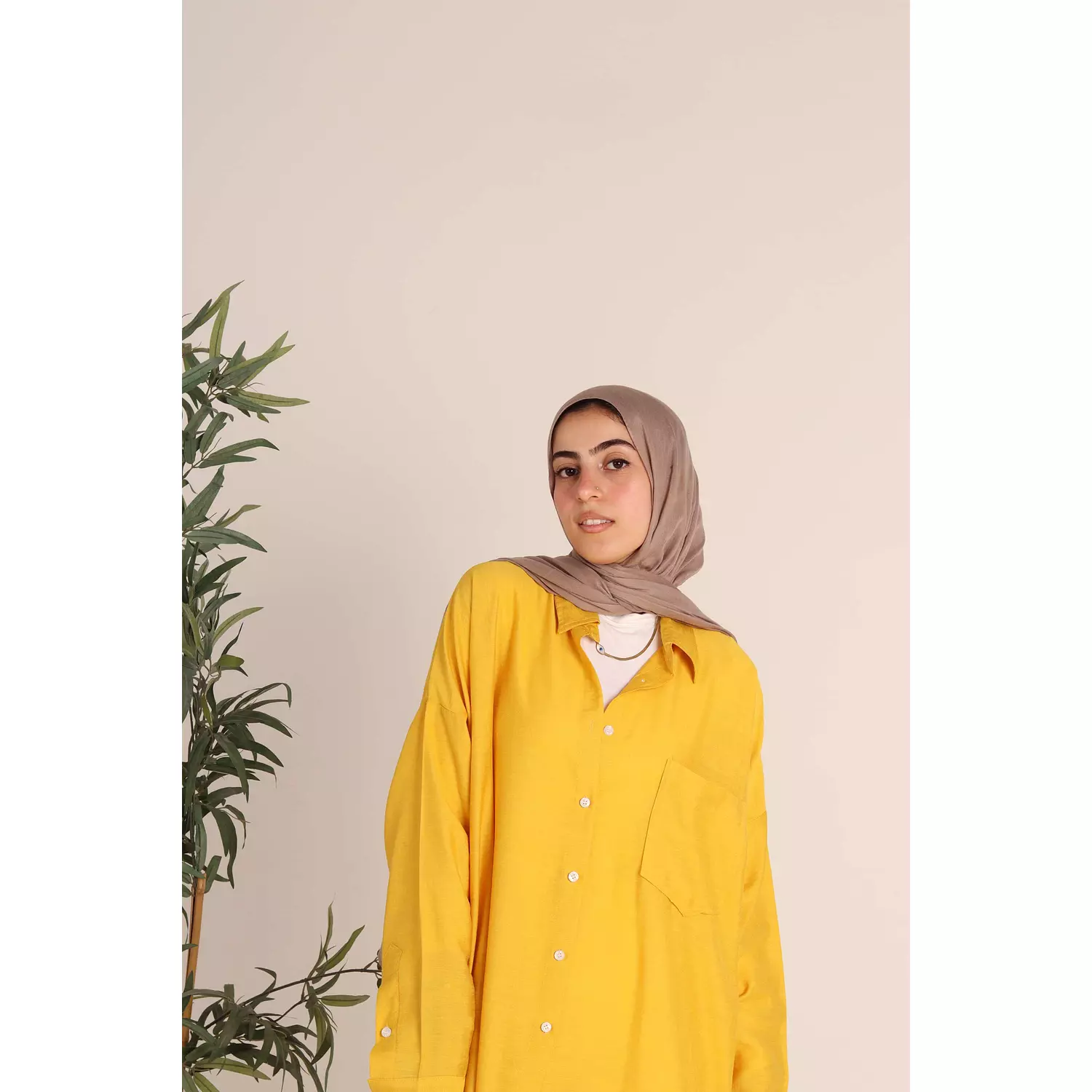 Mustard Linen Shirt 7