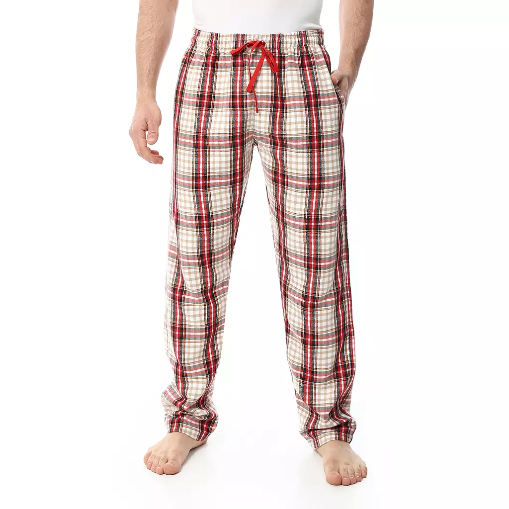 Shorto Winter Check Pants - Red * Beige - 4045 - 024 