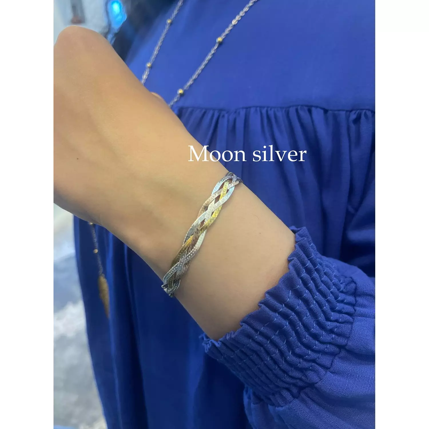 tangled bracelet (silver & gold plated) hover image