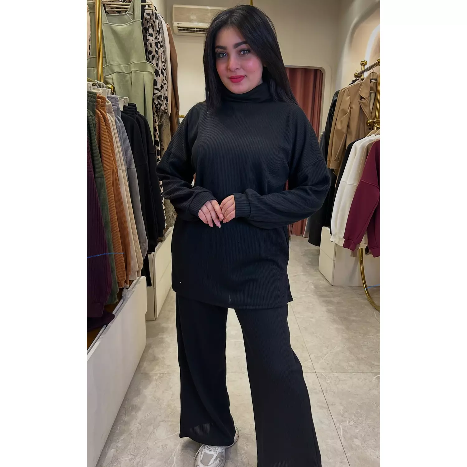 Midnight Luxe (Black) Cozy Suit hover image