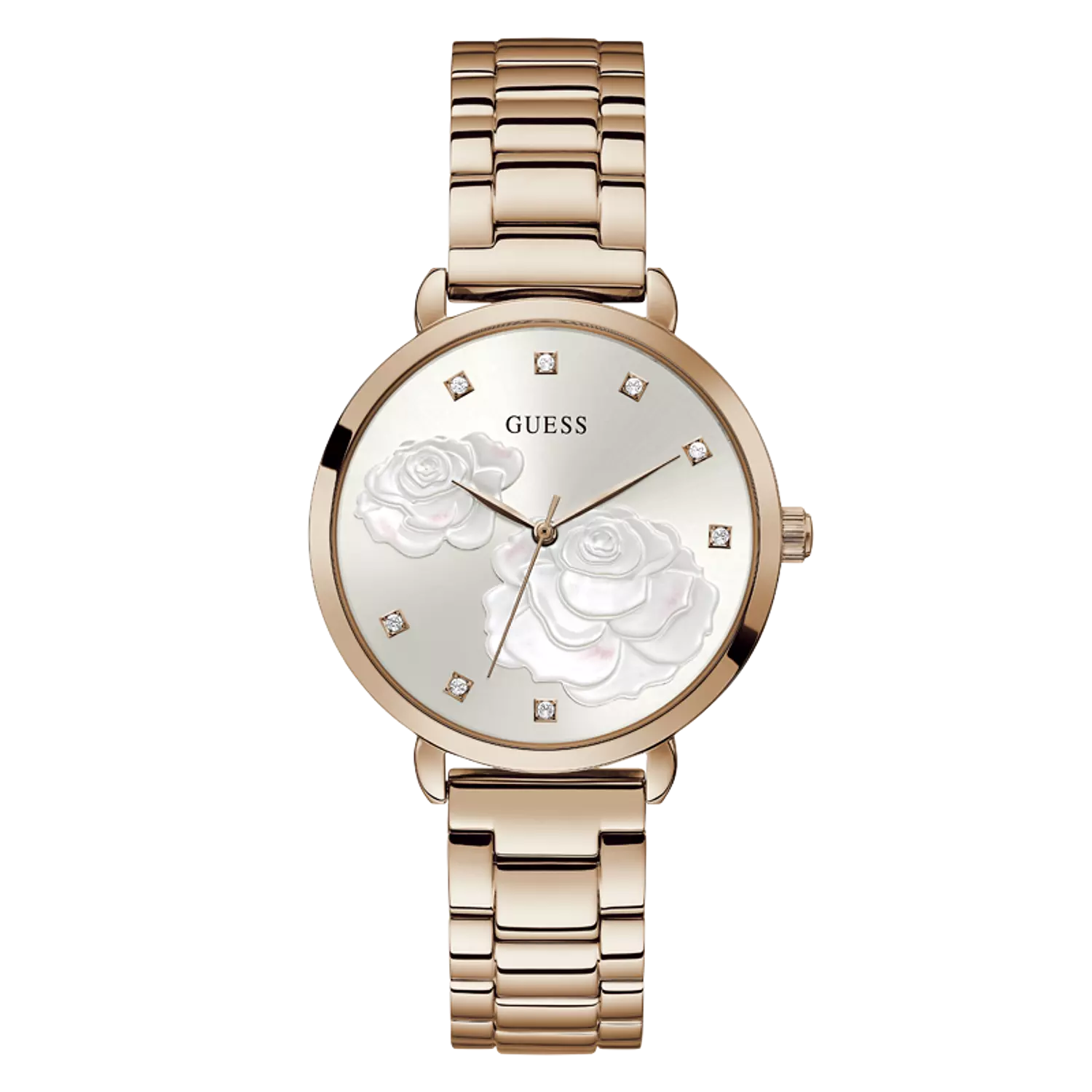 Guess GW0242L3 Watch For Ladies Case Color Rose Gold Tone - Round Shape Stainless Steel Bracelet hover image
