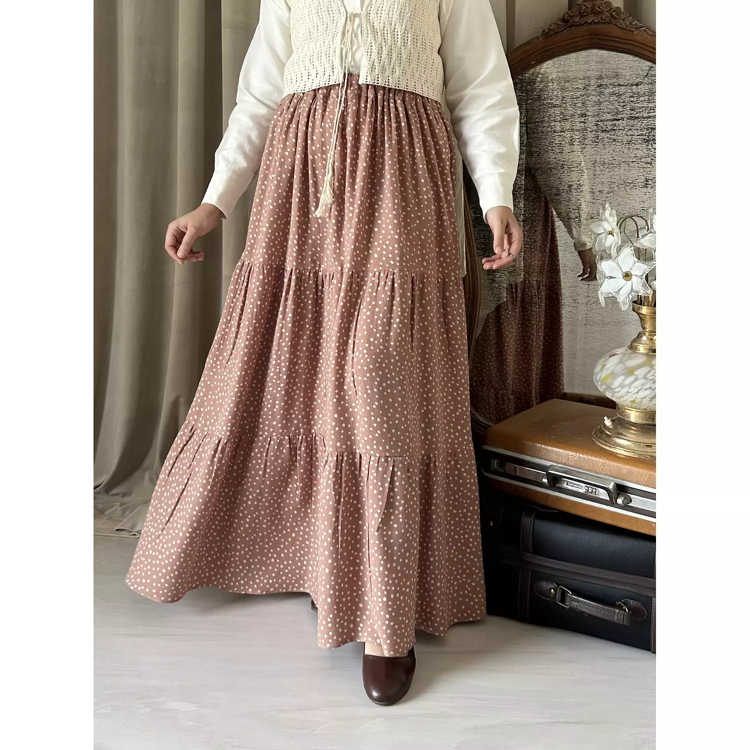 Levoil Kashmir skirt  1