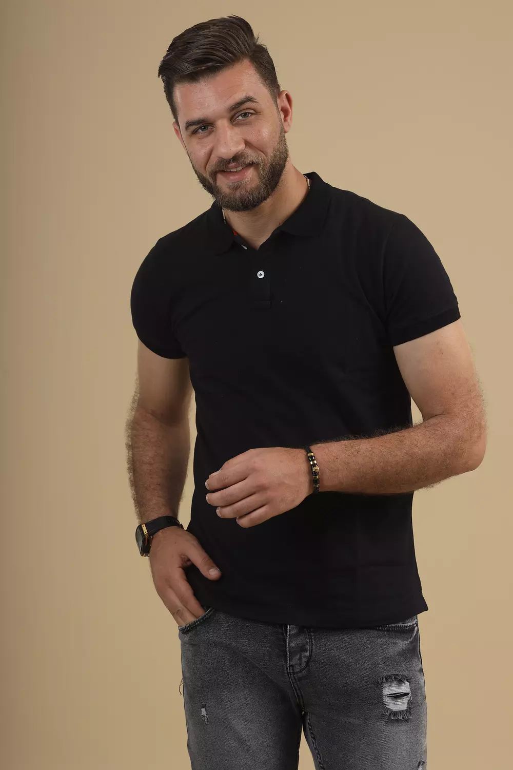 Slim Fit Polo Basic T-Shirt 5