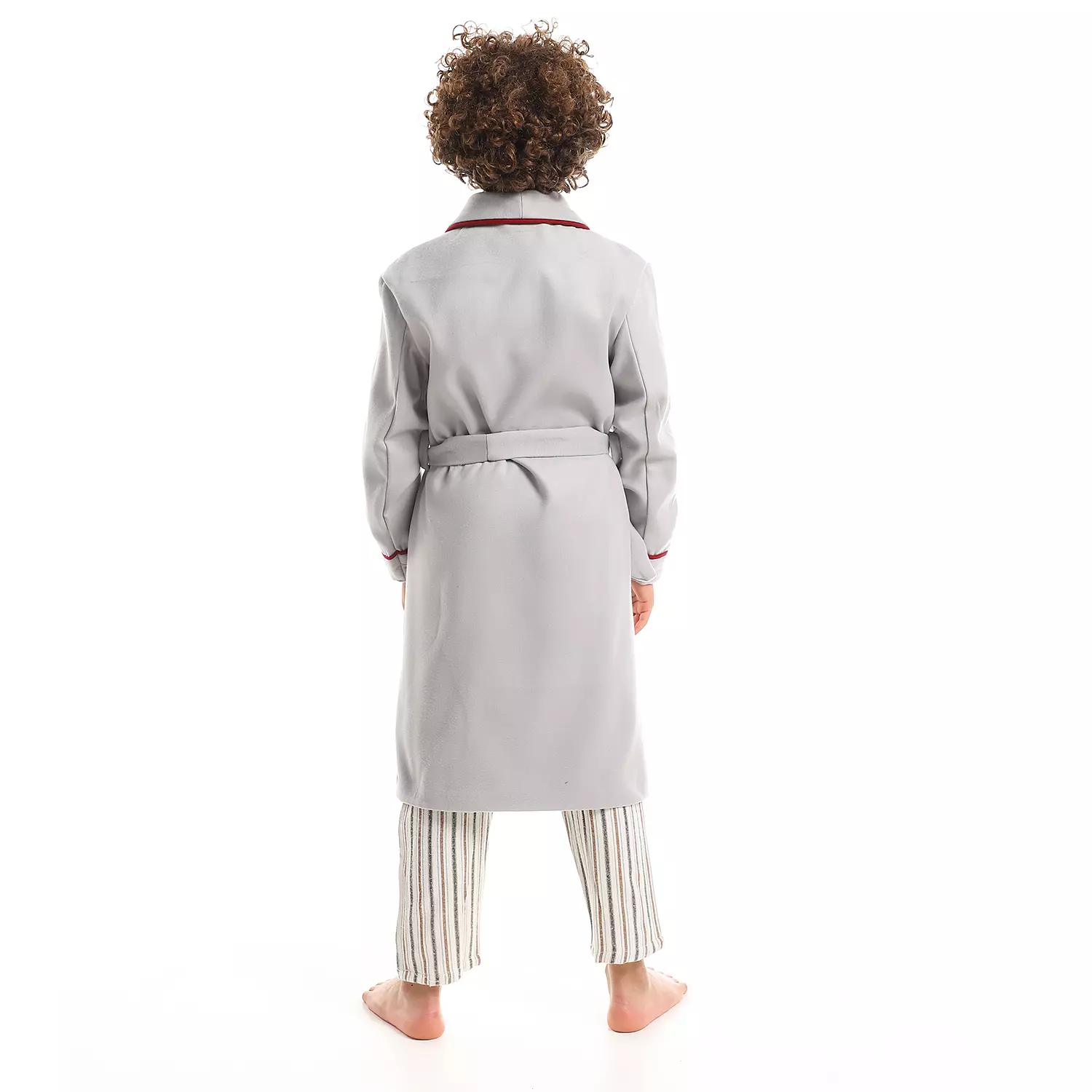 Shorto Kids Winter Robe - Light Grey 3