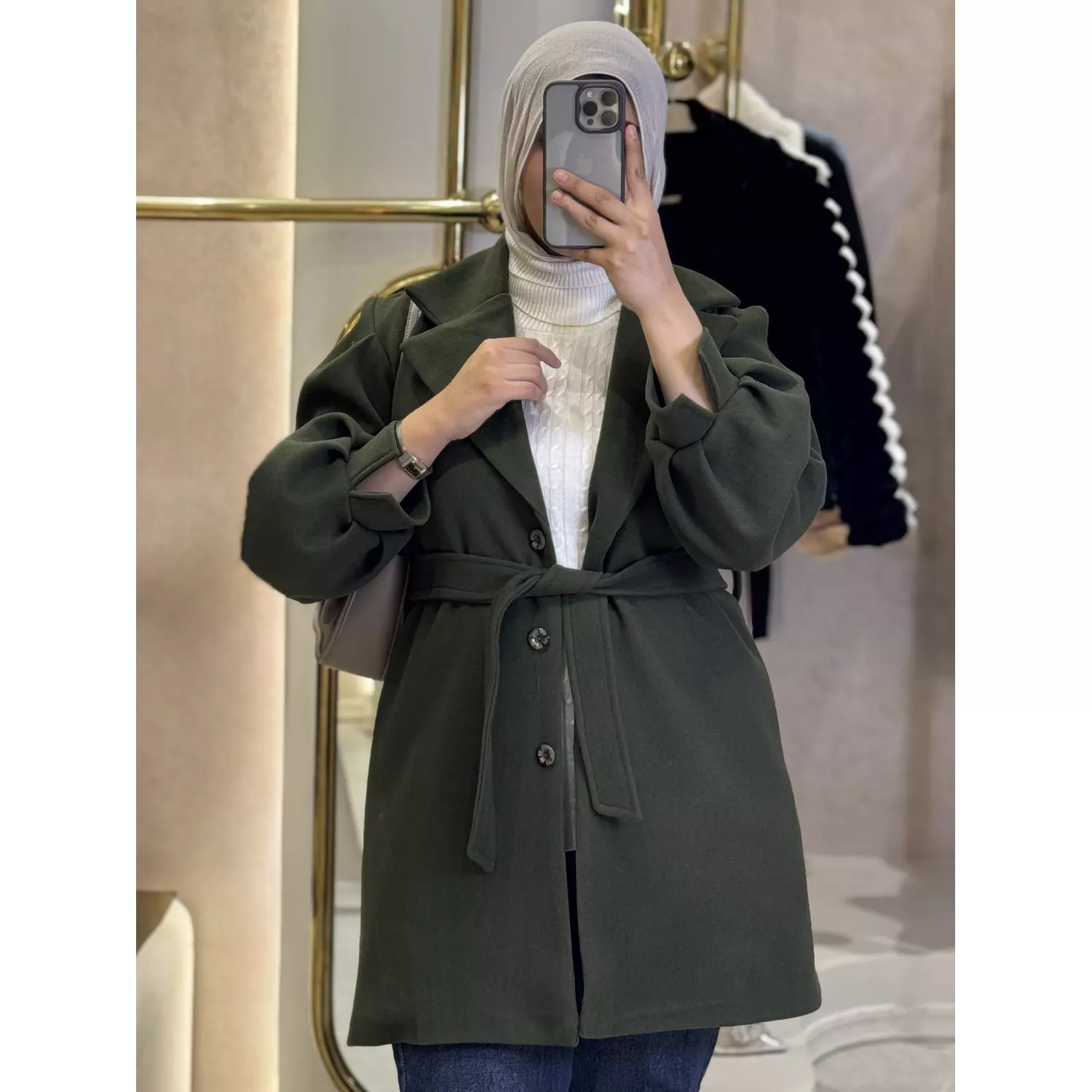 Olive Grove Trench Coat hover image