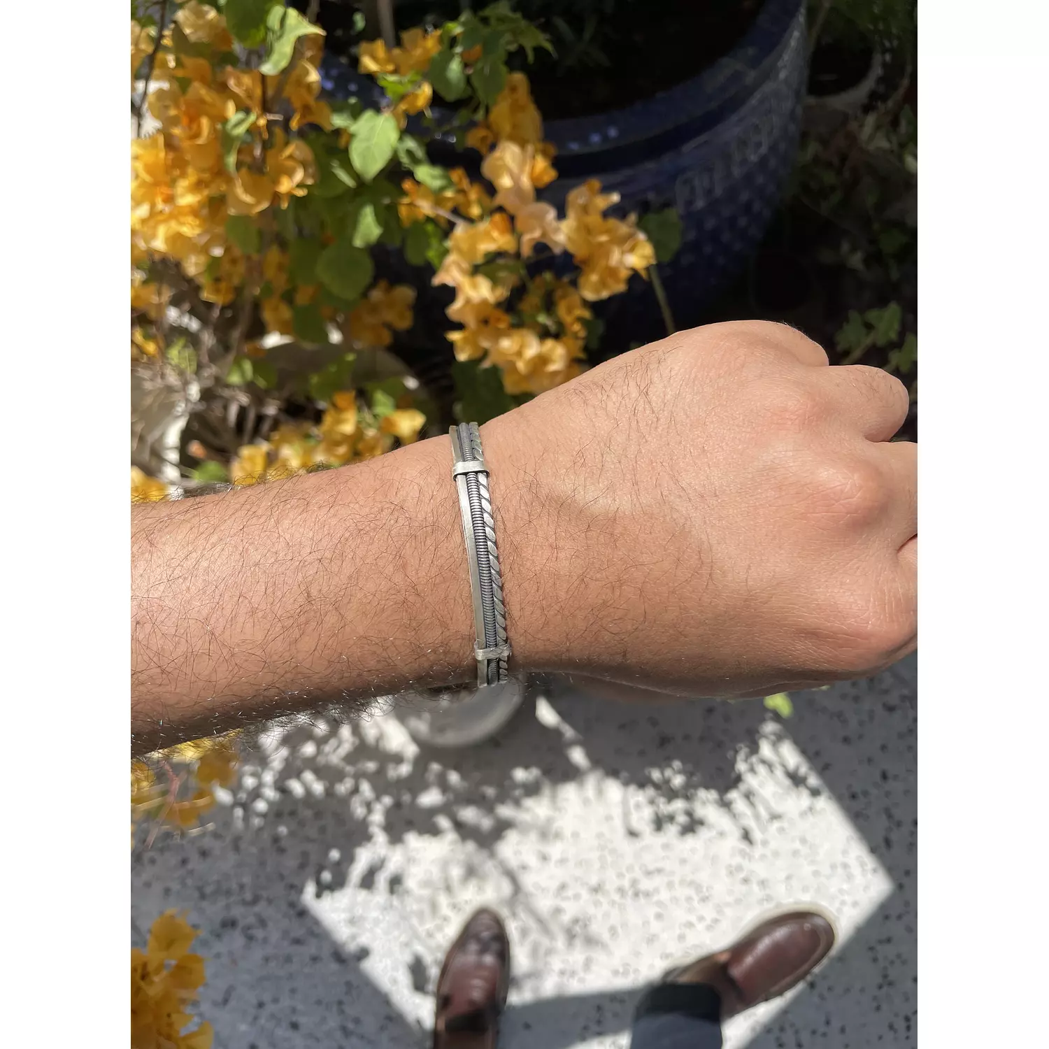 Triple Silver Bangle  hover image