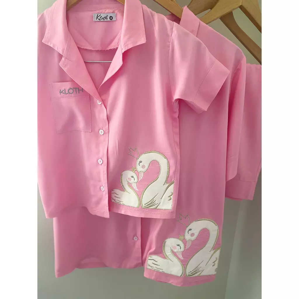 swan summer pajamas  (for kids & adults)