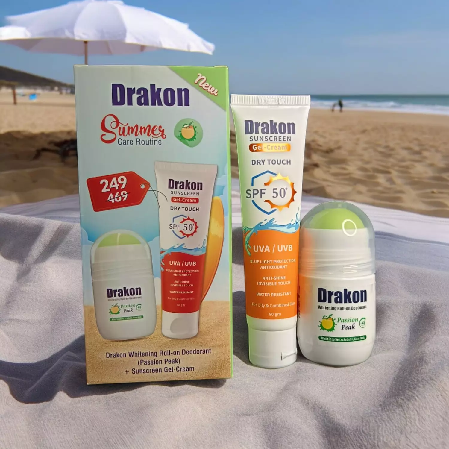 Drakon Sunscreen Gel 60 ml + Roll-On Offer  1