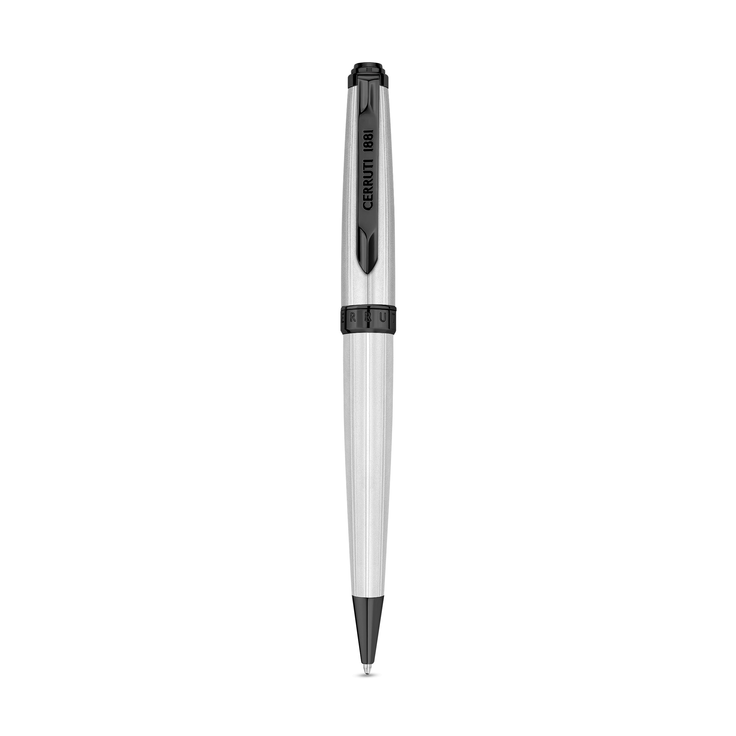 Cerruti1881 Ballpoint Pen Silver & Black - NSS221001E