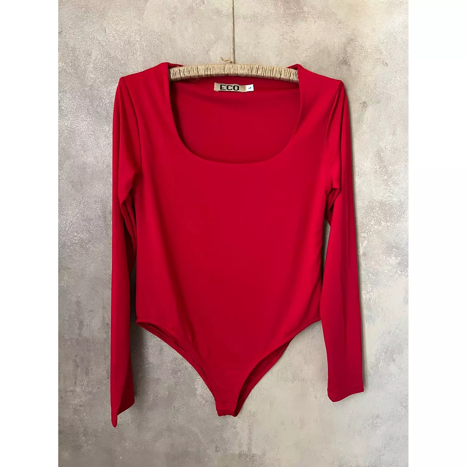 Square Neck Long Sleeves Bodysuit-2nd-img