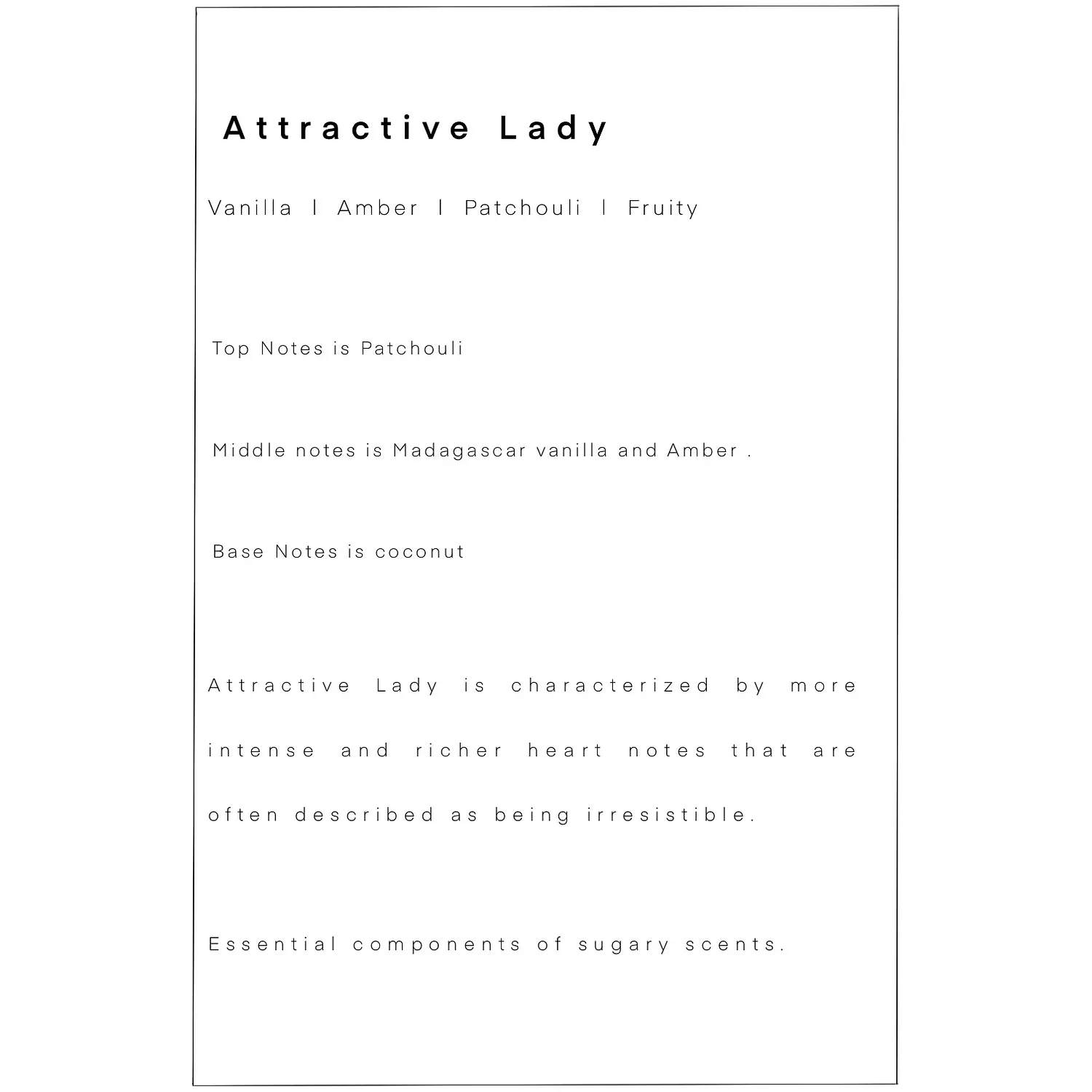 Attractive Lady perfume  3