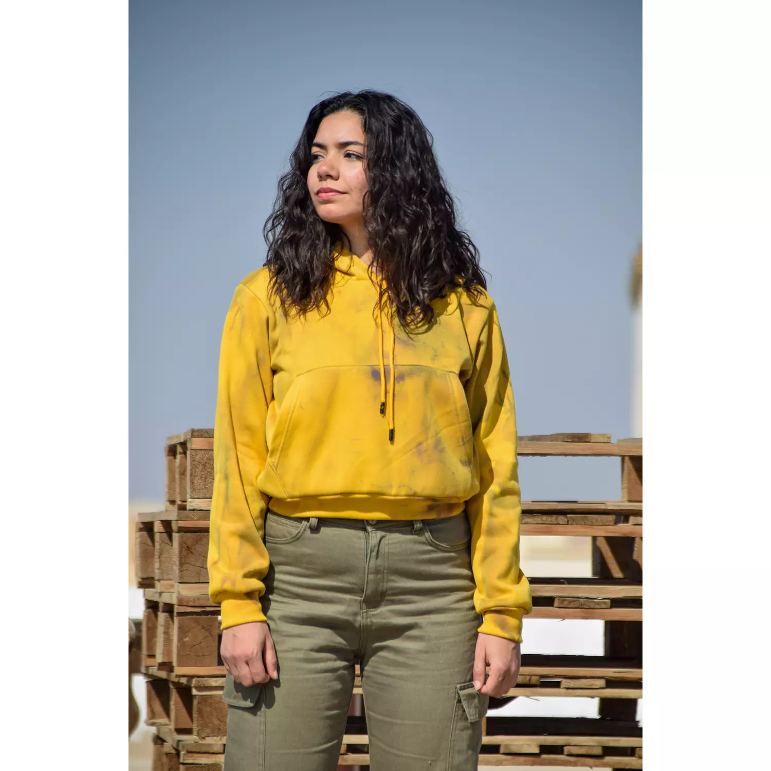 Mustard Crop Hoodie 1