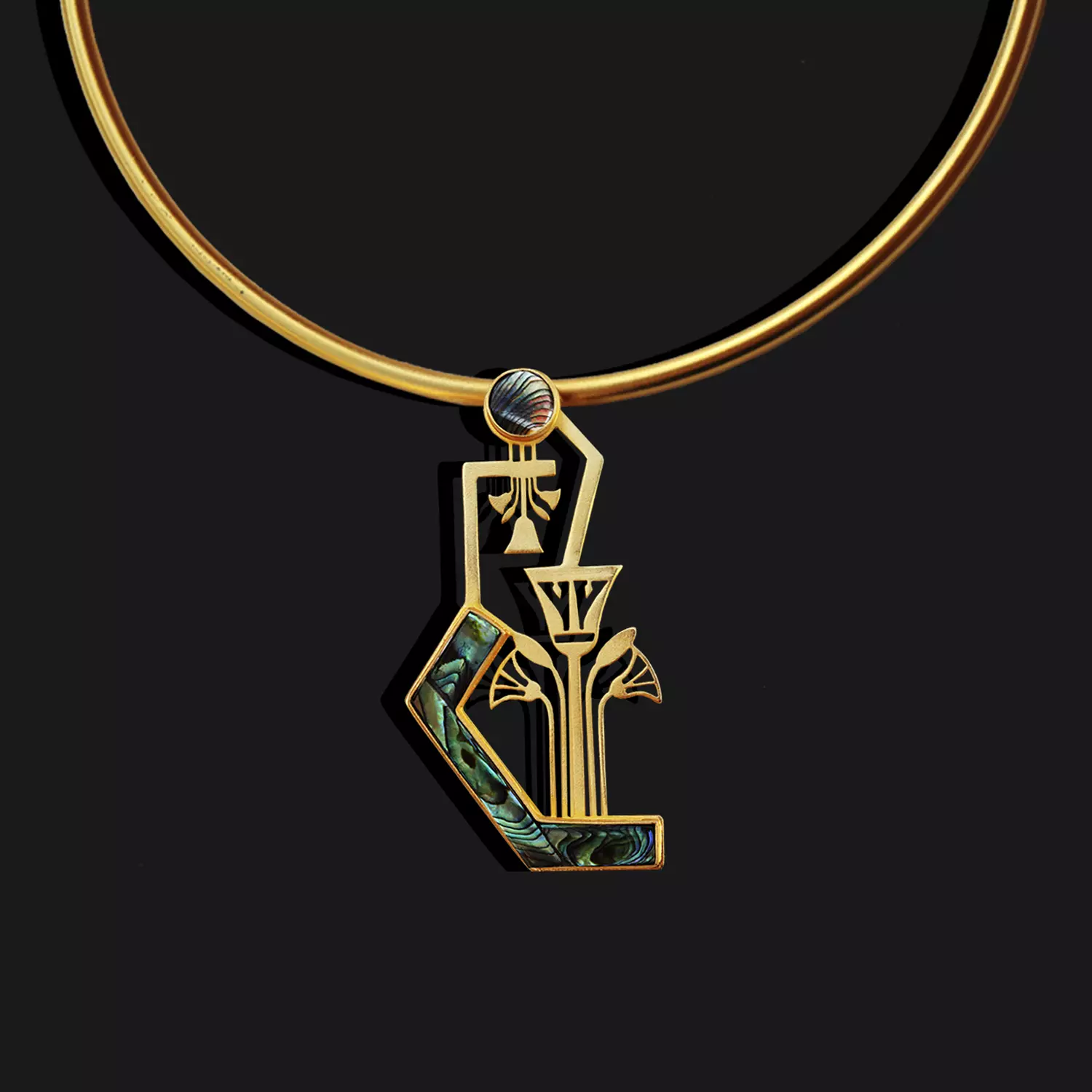 Lotus Nile crystals necklace 0