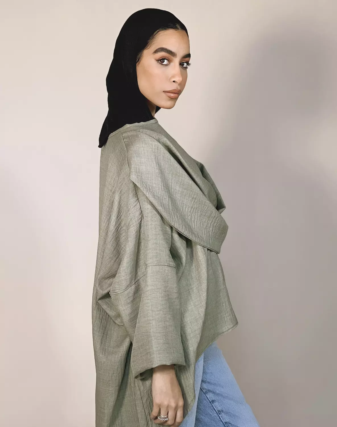 Olive Drape Tunic 2