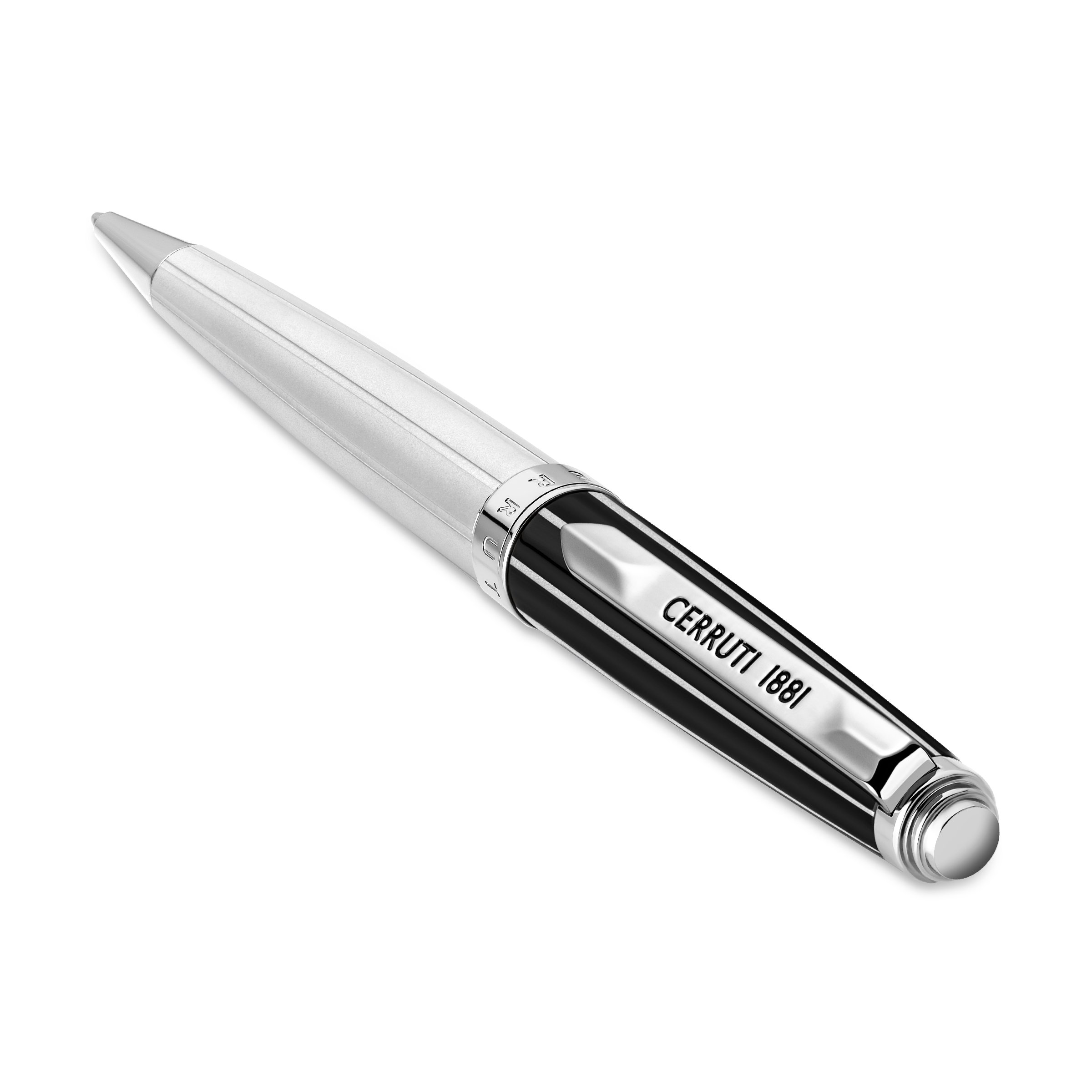 Cerruti1881 Ballpoint Pen Silver & Black - NSS221002A 2