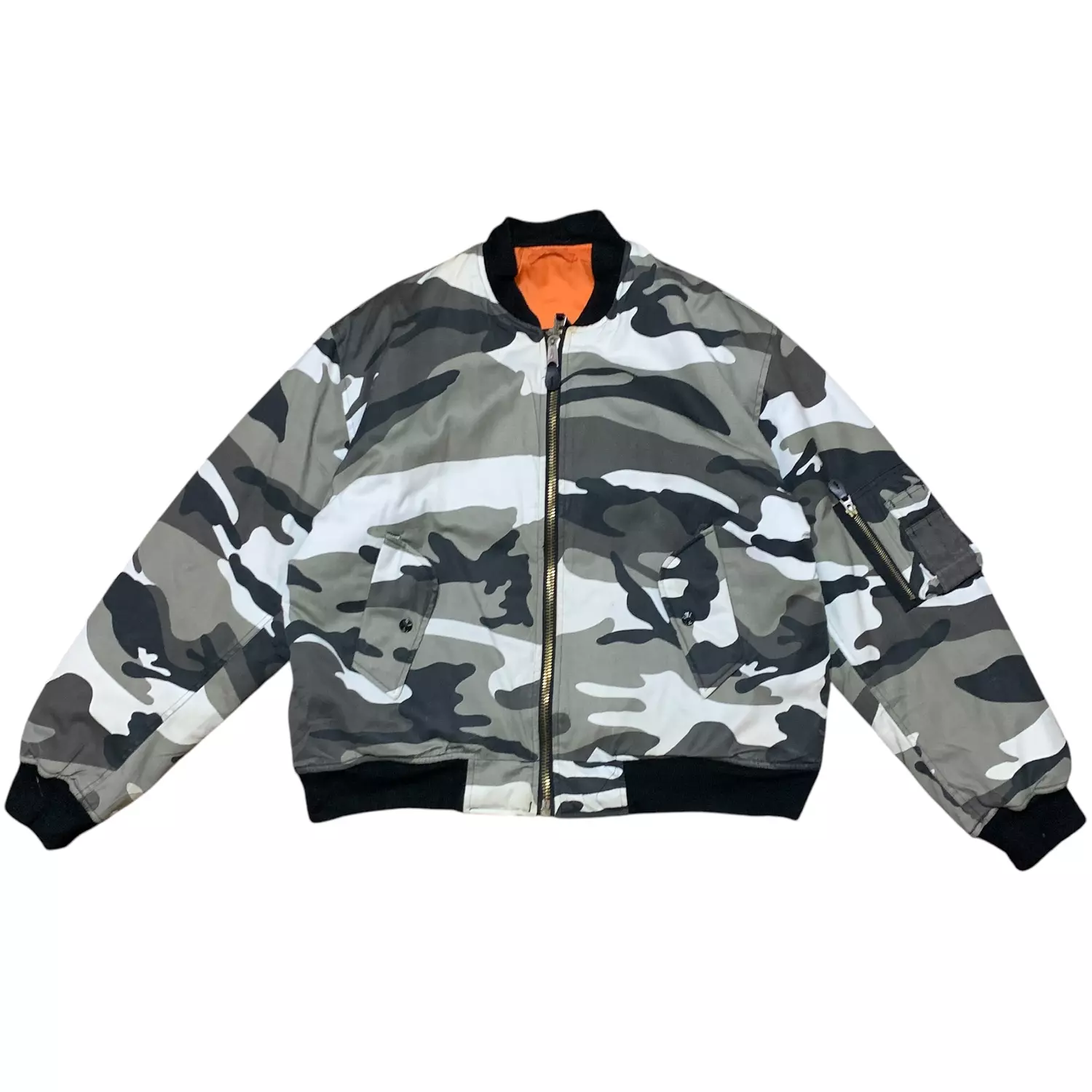 MA1 Camo Army Bomber Reversible Jacket hover image