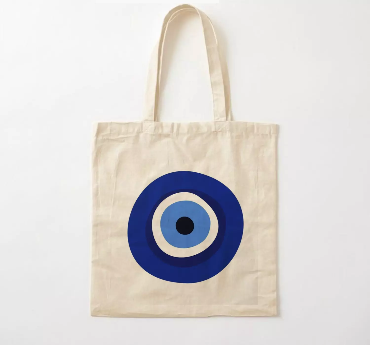 Tote bag print evil eye hover image