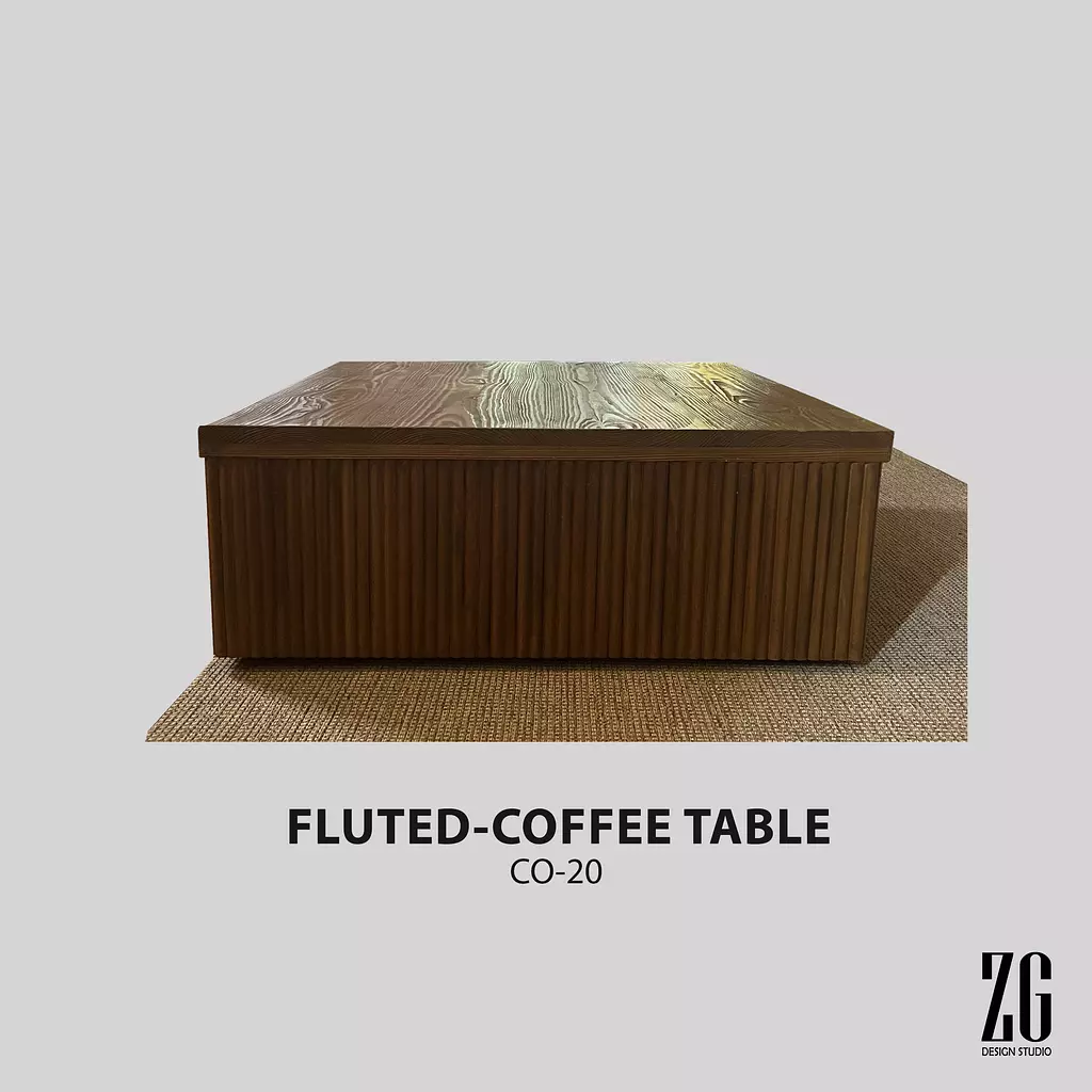 FLUTED-coffee table 