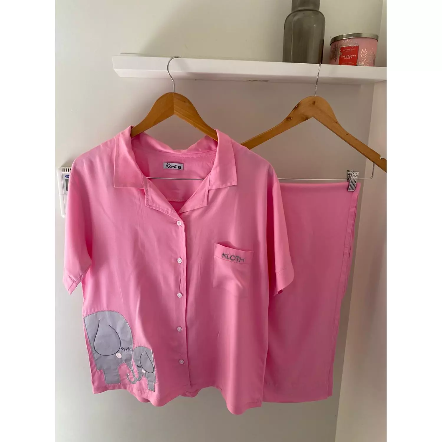 pink elephant summer pajamas  4