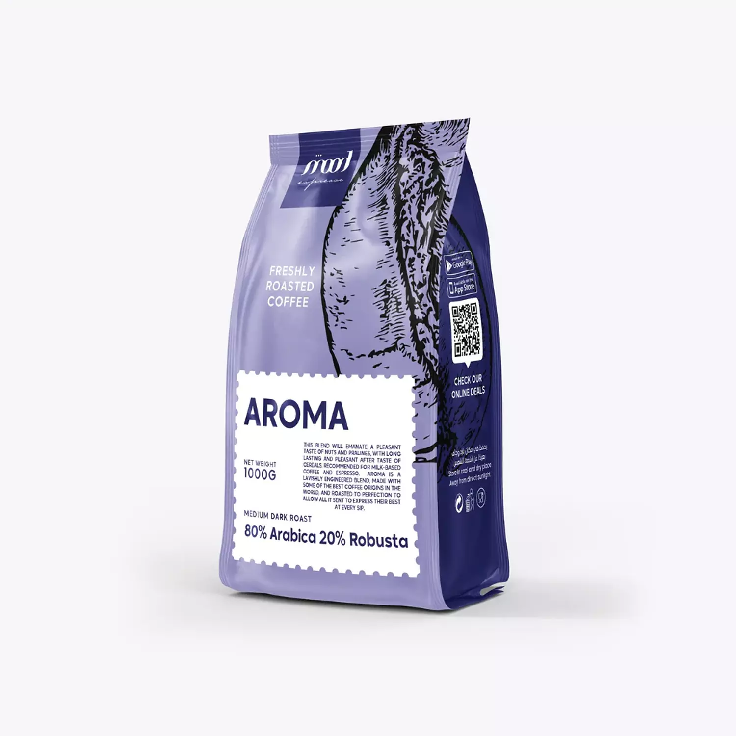 Mood Espresso Roasted Coffee Beans - Aroma 1000 g hover image