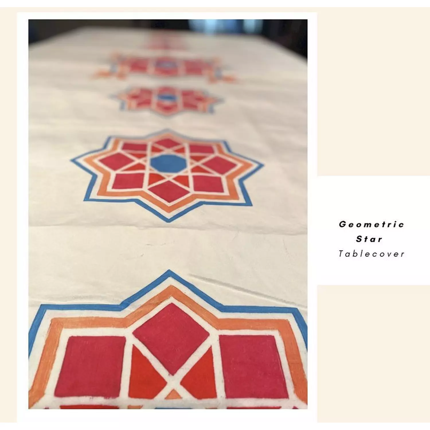 The Geometric Star Tablecover 250m 6