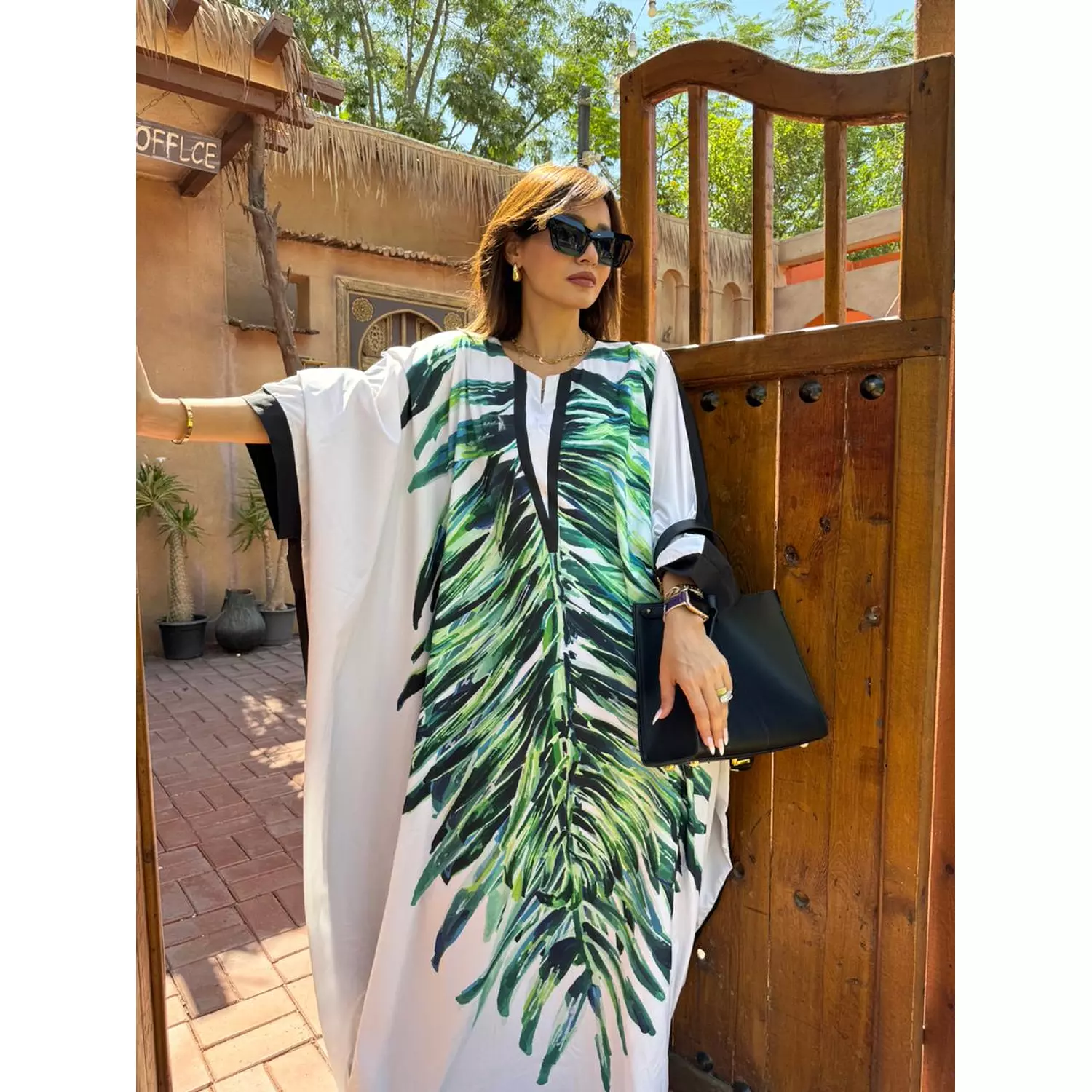 Green Leaves Abaya-2nd-img