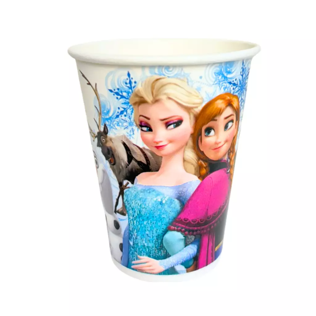 Frozen White Paper Cups