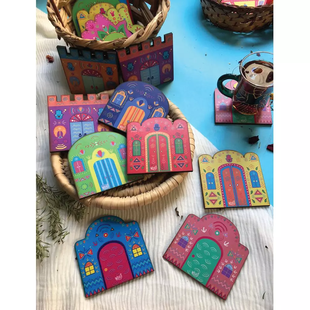 Nubian Houses Coasters