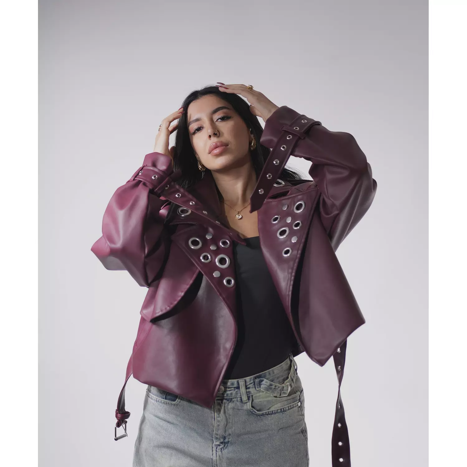 Bold Burgundy Jacket hover image