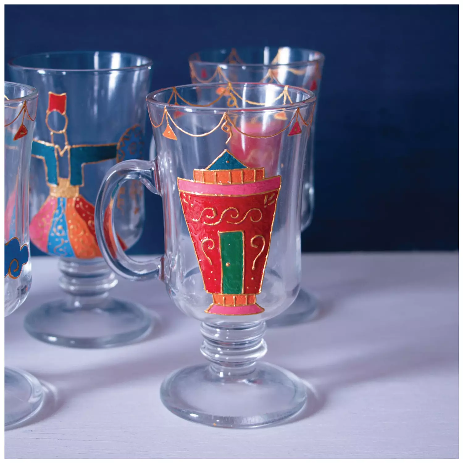 Ramadan Long Glass cups  2