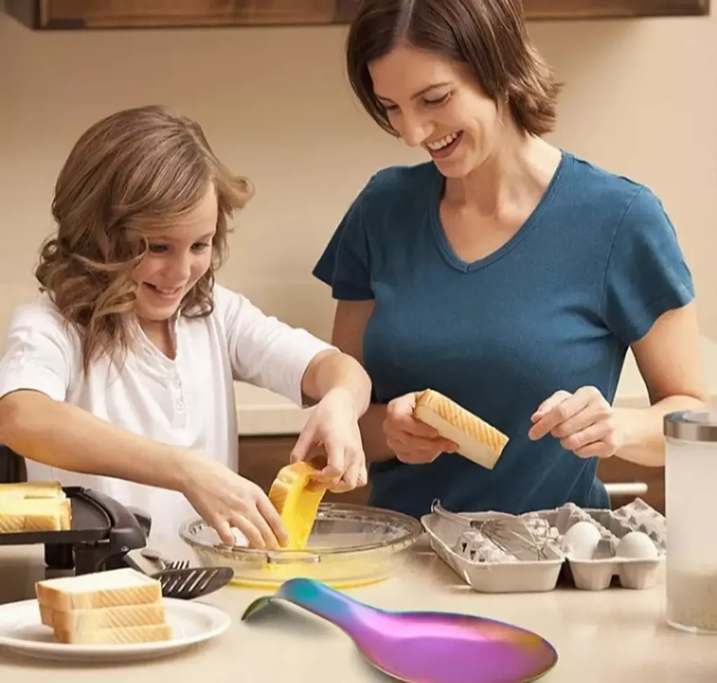 Stainless Steel Spoon Rest-Rainbow