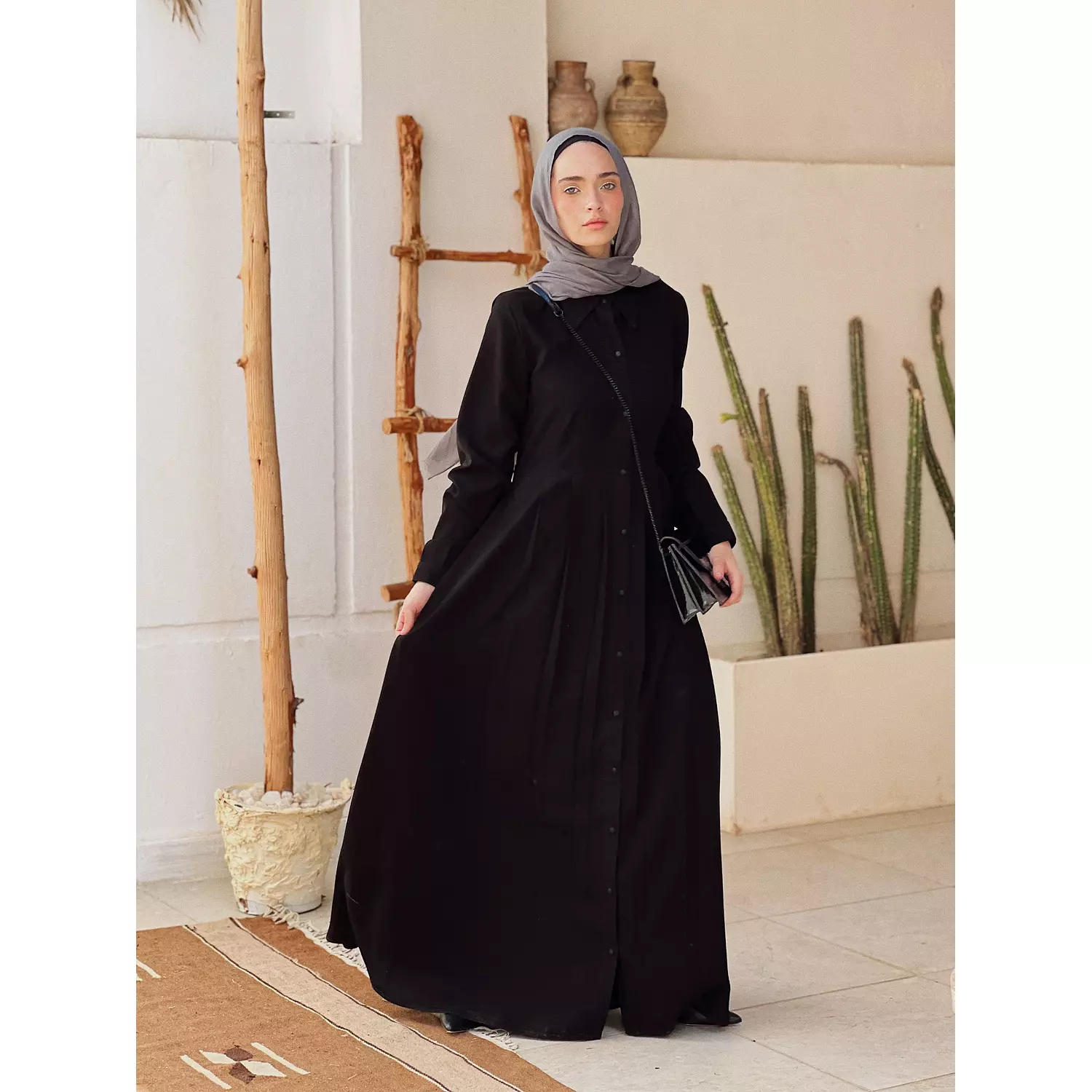 The Buttoned Abaya  3