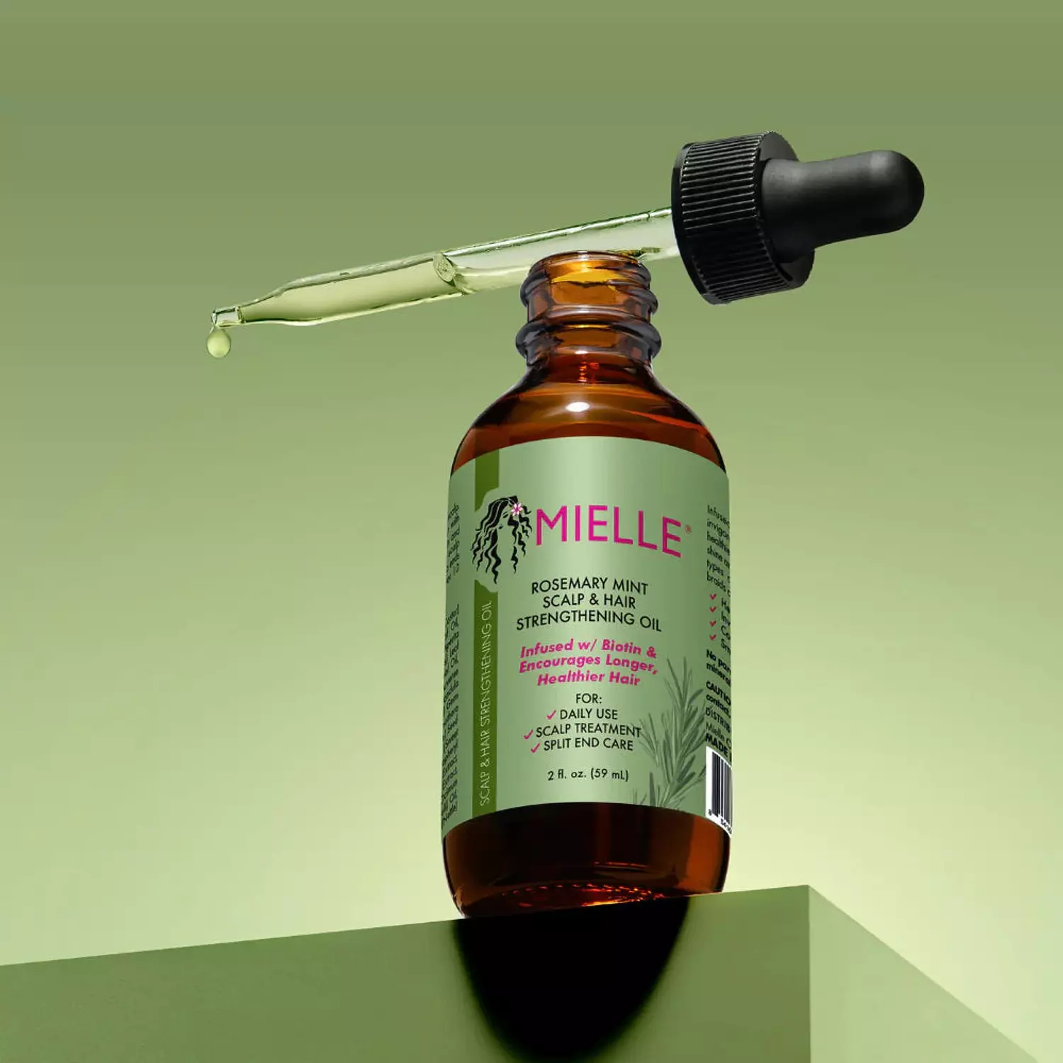 MIELLE Rosemary Mint Scalp & Hair Strengthening Oil 2