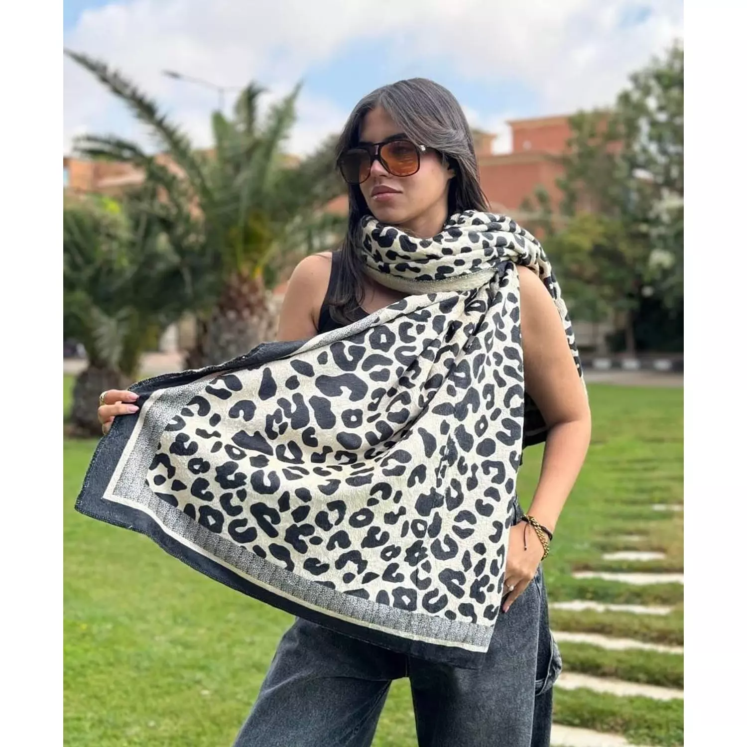 Leopard print scarf  2