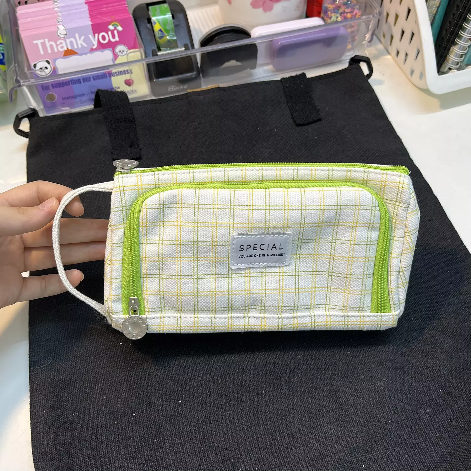 Square pencil case L 6