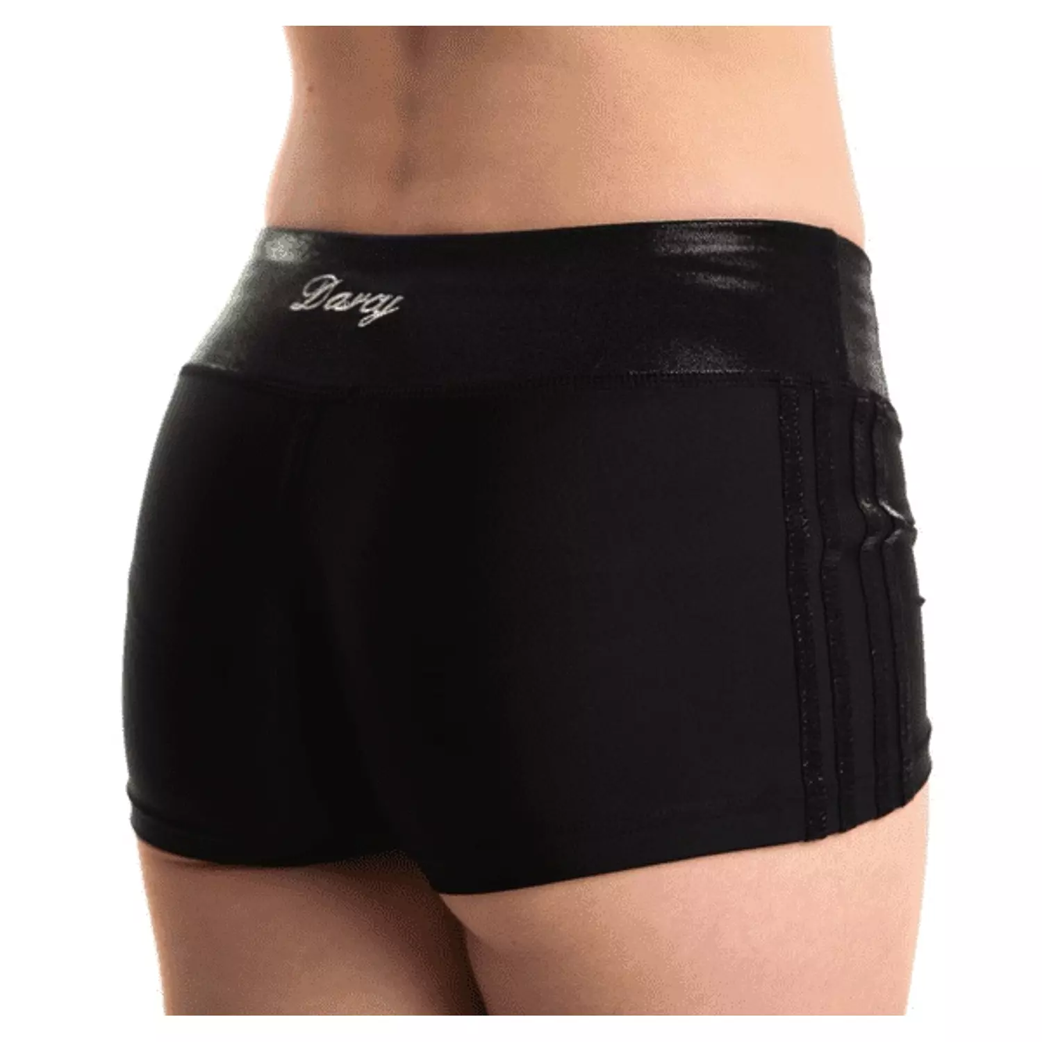 Darcy-Lycra/Mystique 4 Stripe Shorts - Black hover image